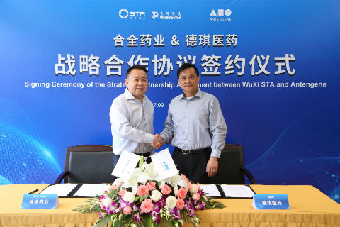 WuXi STA and Antengene sign development and manufacturing agreement